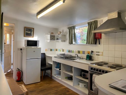 Kitchen of rental cabin scotland